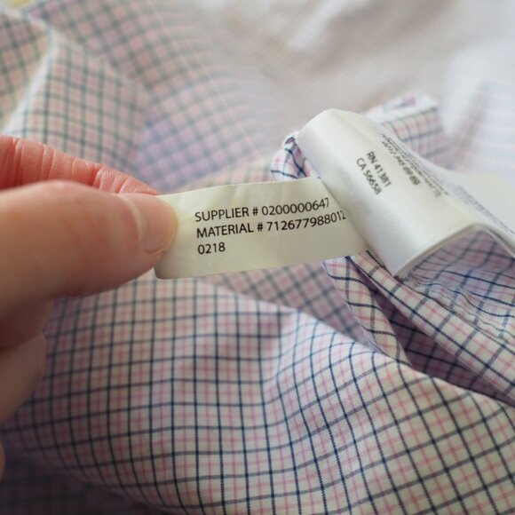 Ralph Lauren Blue Label Purple and Pink Checkered Dress Shirt 14 1/2 Neck 32/33 - Picture 16 of 16